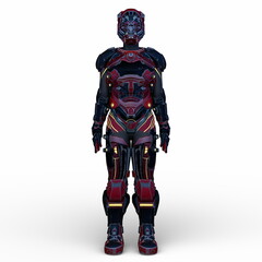 Fototapeta premium サイバーマン 3DCGレンダリング