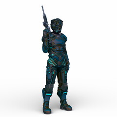 サイバーマン　3DCGレンダリング