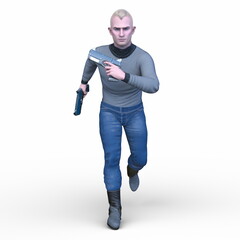 戦士　3DCGレンダリング