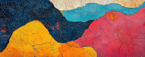 Abstract textured wallpaper design featuring a vibrant pattern of old colors and dynamic shapes creates an artistic background ideal for creative projects and digital use.