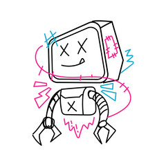 Vector Doodle Illustrations in various abstract shapes	
