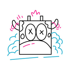 Vector Doodle Illustrations in various abstract shapes	
