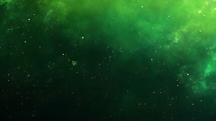 Abstract Green Nebula Space Background Texture