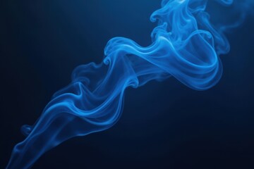 Fototapeta premium Abstract blue smoke fog seamless pattern, textured black background, background, backdrop