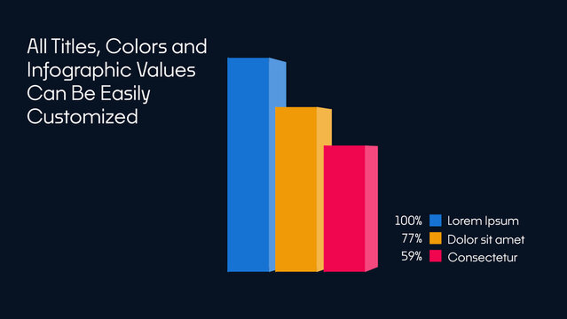 Infographic Data Elements | Animated Charts, Graphs and Reports for Presentations
