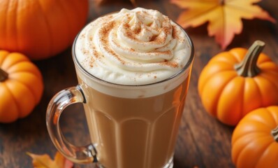 Delicious pumpkin spice latte