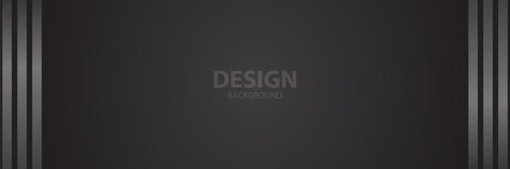 Dark gray abstract design background, vertical stripes, website banner