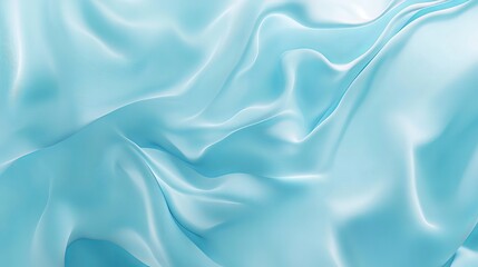 Obraz premium Elegant Light Blue Silk Fabric Draped Soft Texture Background High Resolution Seamless Pattern Design Perfect for Website Banner Modern Minimalist 
