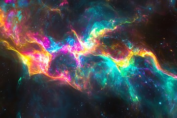 Vibrant Nebula in Deep Space