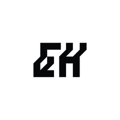 EH monogram logo design letter text name symbol monochrome logotype alphabet character simple logo