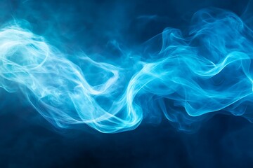 Obraz premium Abstract Blue Smoke Design