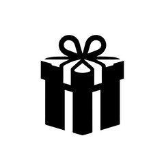 Gift Box logo black and white