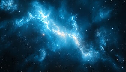 Naklejka premium A stunning image of the vast cosmos with celestial formations