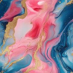 Abstract fluid art with swirling patterns, seamless repeating pattern