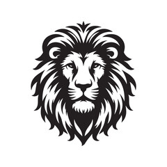 Obraz premium Lion Silhouette Vector Illustration