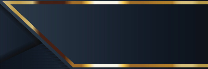 Dark navy gold geometric background design