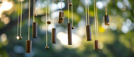 Professional Wind Chimes Photo for Harmony and Relaxation Purposes