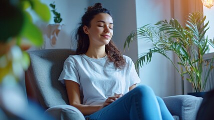 Professional Young Woman Receiving Relaxing Manual Therapy for Wellness and Relaxation