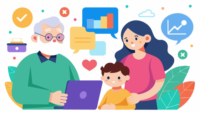 Discover the latest research and techniques in childcare and grandparenting in this informative workshop.. Vector illustration