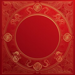 creative beautiful border frame of ancient chinese dragon pattern background with copy space
