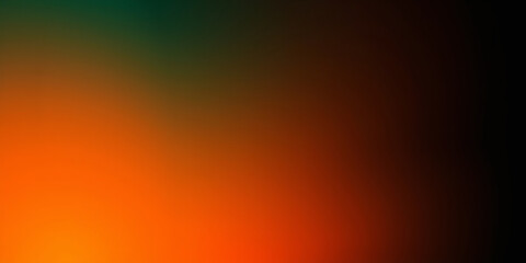 Grainy gradient blending warm orange tones with cool green shades, creating a smooth and textured abstract background with soft transitions and subtle noise 