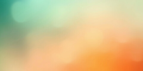 Grainy gradient blending warm orange tones with cool green shades, creating a smooth and textured abstract background with soft transitions and subtle noise 