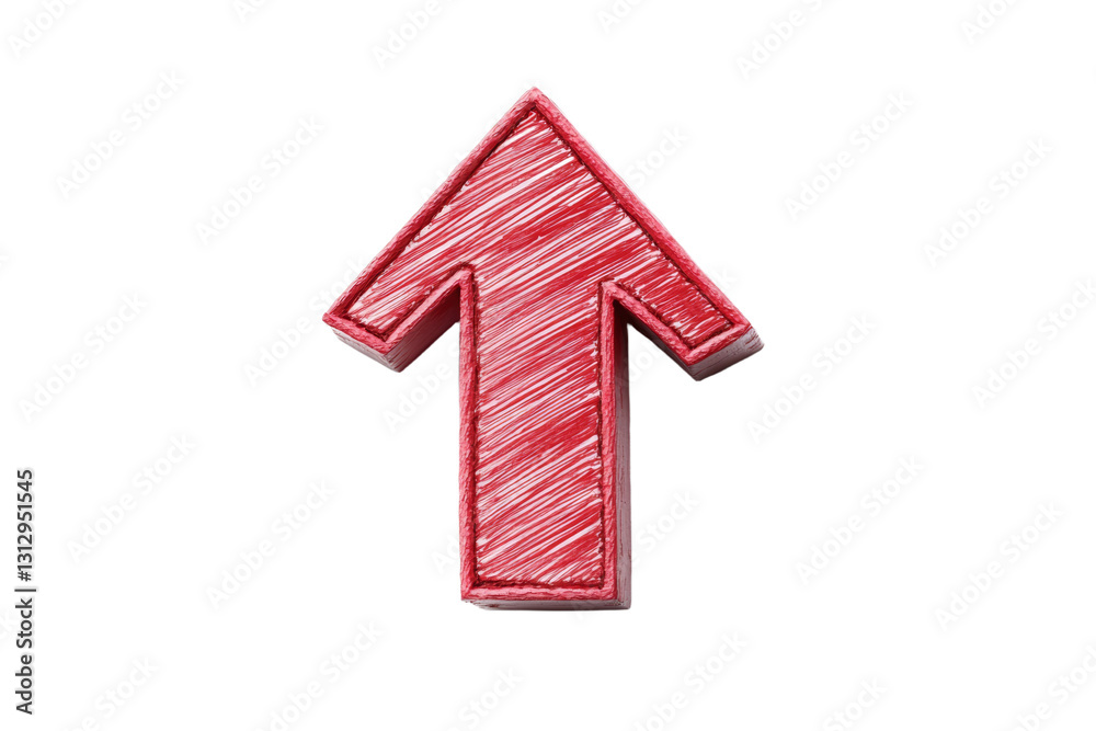 Canvas Prints red arrow pointing upwards