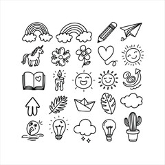Obraz premium Hand-Drawn Doodle Vectors