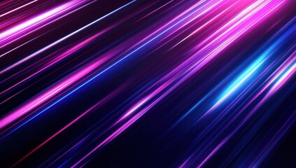 Fototapeta premium Bright Vibrant Light Streaks on Dark Background Creating Abstract Pattern for Creative Designs and Backgrounds