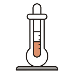 Test Tube Clamp Line Drawing Vector | Clipart, Cartoon, and Line Art Illustration, Line drawing of a test tube clamp vector illustration, perfect for clipart, cartoons, and digital design.