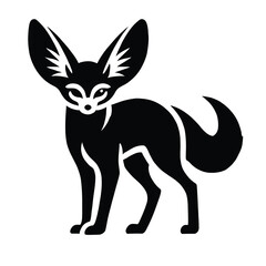 Fototapeta premium Fennec Fox Silhouette