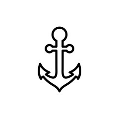 Anchor icon logo design. Anchor sign and symbol. Anchor marine icon.