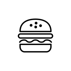 Burger icon logo design. burger sign and symbol. hamburger
