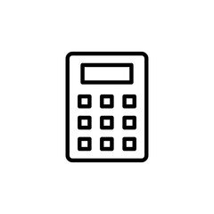 Calculator icon logo design. Accounting calculator sign and symbol.