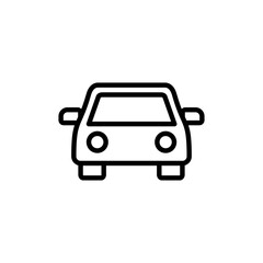 Car icon logo design. car sign and symbol. small sedan