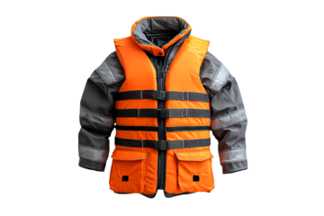 Safety vest isolated on transparent background