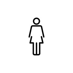 Female icon logo design. woman sign and symbol