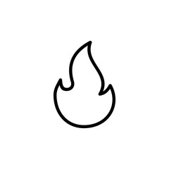 Fire icon logo design. fire sign and symbol