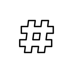 Hashtag icon logo design. hashtag sign and symbol