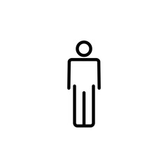 Man icon logo design. male sign and symbol. human symbol