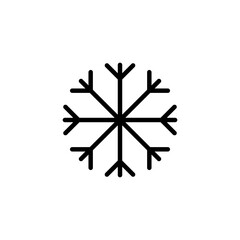 Snow icon logo design. snowflake sign and symbol