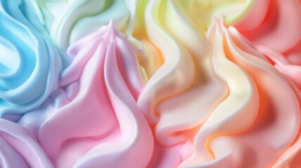 pastel-colored ice cream texture with gentle swirls background