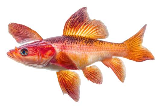 Unique goldfish showcasing vibrant colors and intricate fins in a serene aquatic environment