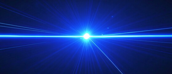 Professional digital technology blue background banner beam for modern communication design