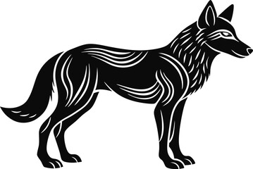 vector illustration of a fox