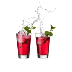 Summer Water Red Juice Splash strawberry splash in water summer drink, red juice, strawberry splash, water splash