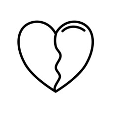 two halves of the heart icon
