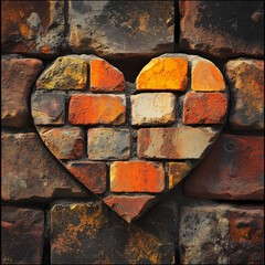 heart shaped bricks