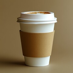 Aromatic Latte in a Disposable Cup