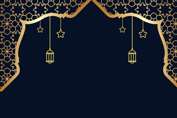 Eid Mubarak Festival Greeting Background Design Template
